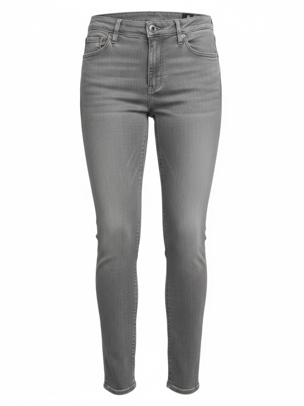 AG Adriano Goldschmied The Stevie Ankle Gray Slim Straight Jeans 28 Made USA